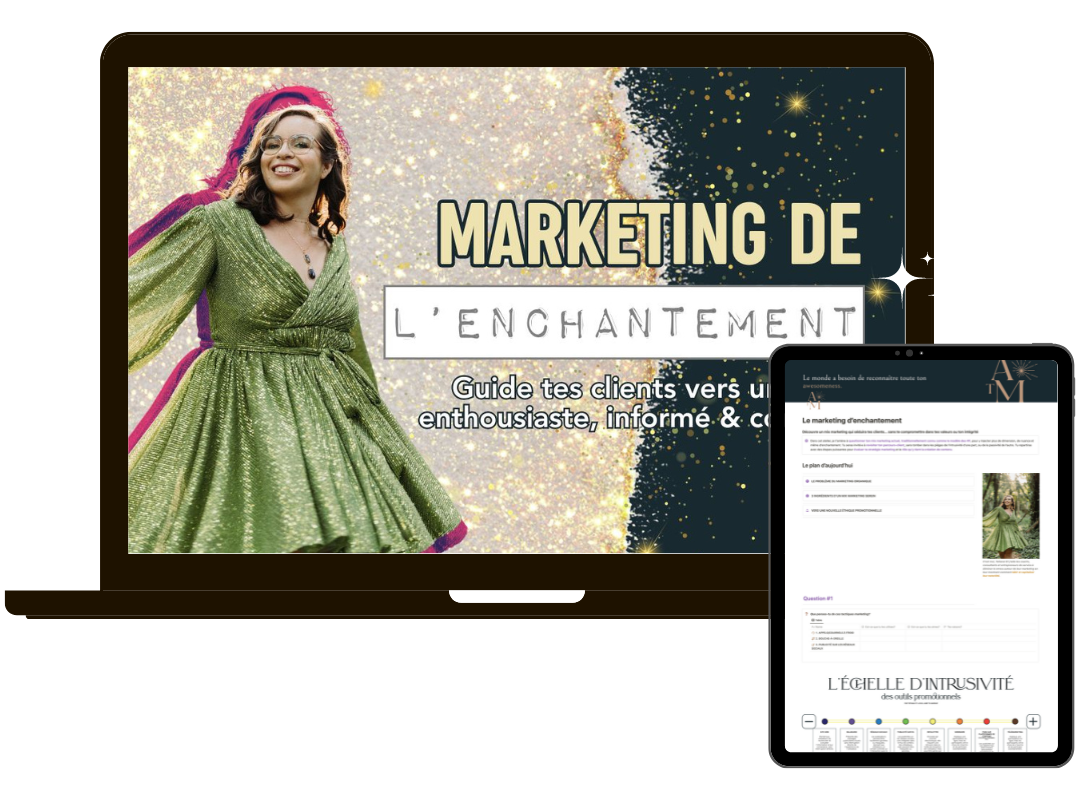 Mockup Marketing de l'enchantement Mockup Marketing de l'enchantement